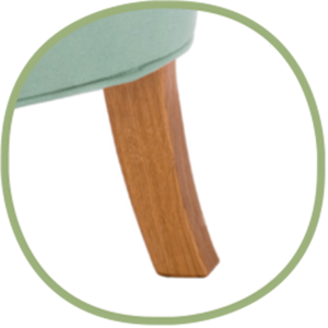 Samostatné nožičky - drevo - 37 cm
