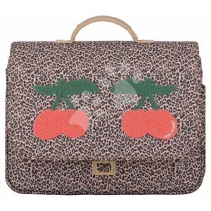 Školská aktovka It Bag Mini Leopard Cherry Jeune Premier ergonomická luxusné prevedenie 27*32 cm