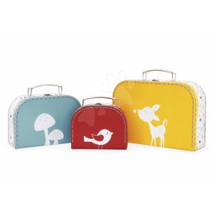 Sada troch kufríkov My 3 suitcases Classique Home Kaloo žltý, červený a zelený od 0 mesiacov