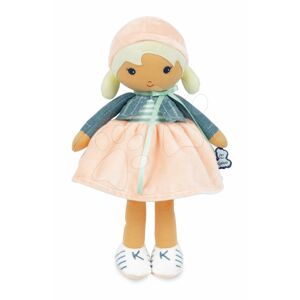 Bábika pre bábätká Chloe K Doll Tendresse Kaloo 32 cm v riflovom kabátiku z jemného textilu v darčekovom balení od 0 mes