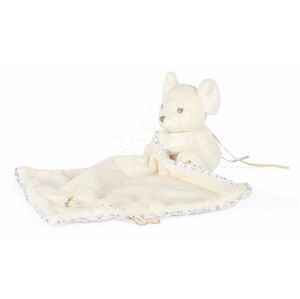 Plyšová myška na maznanie Round Doudou Mouse Cream Perle Kaloo krémová 20 cm z jemného mäkkého materiálu od 0 mes
