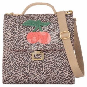 Box na desiatu Lunch Bag Leopard Cherry Jeune Premier ergonomický luxusné prevedenie 22*24 cm