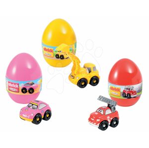 Abrick Écoiffier stavebnica pre deti vo vajíčku Rýchle autá s 3 autami P16108