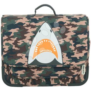 Školská aktovka Schoolbag Paris Large Camo Shark Jack Piers ergonomická luxusné prevedenie od 6 rokov 38*32*15 cm