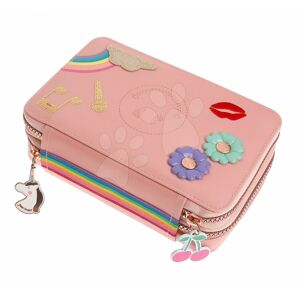 Školský peračník Pencil Box Filled Lady Gadget Pink Jeune Premier ergonomický luxusné prevedenie 20*7 cm