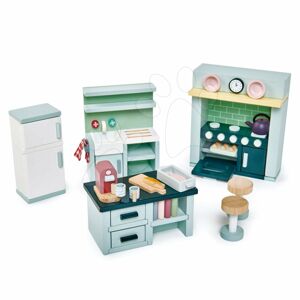 Drevený nábytok do kuchynky Dovetail Kitchen Set Tender Leaf Toys 6-dielna súprava s komplet vybavením a doplnkami